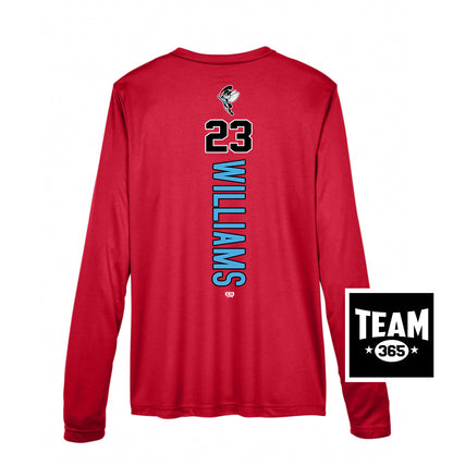 Team 365 TT11WL Women's Zone Performance Long-Sleeve T-Shirt - NBC Gnats Baseball