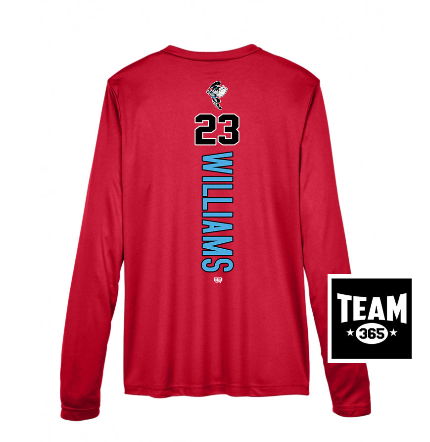 Team 365 TT11WL Women's Zone Performance Long-Sleeve T-Shirt - NBC Gnats Baseball
