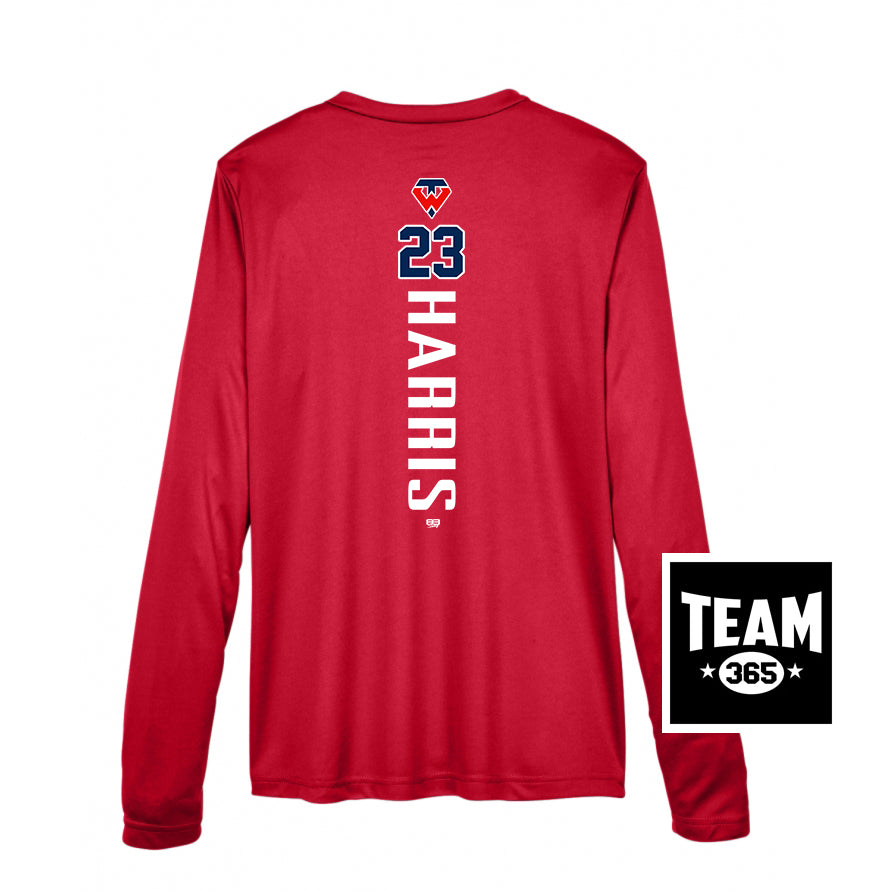 Team 365 TT11WL Women's Zone Performance Long-Sleeve T-Shirt - Tampa Warriors Baseball