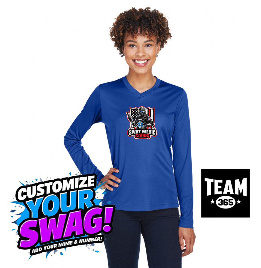 Team 365 TT11WL Women's Zone Performance Long-Sleeve T-Shirt - Swat Medic Cards