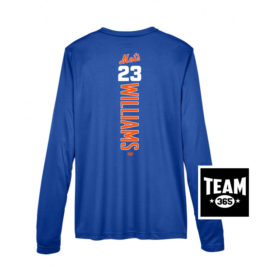 Team 365 TT11WL Women's Zone Performance Long-Sleeve T-Shirt - Florida Mets Baseball