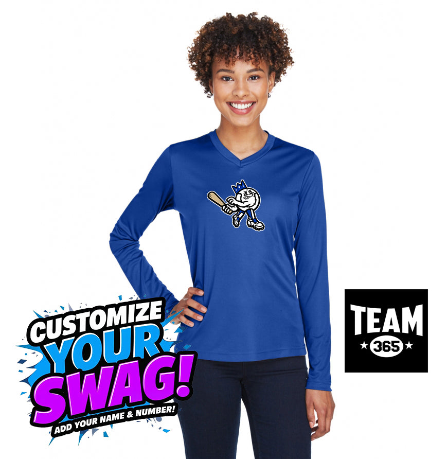 Team 365 TT11WL Women's Zone Performance Long-Sleeve T-Shirt - JCB Diamond Kings Baseball
