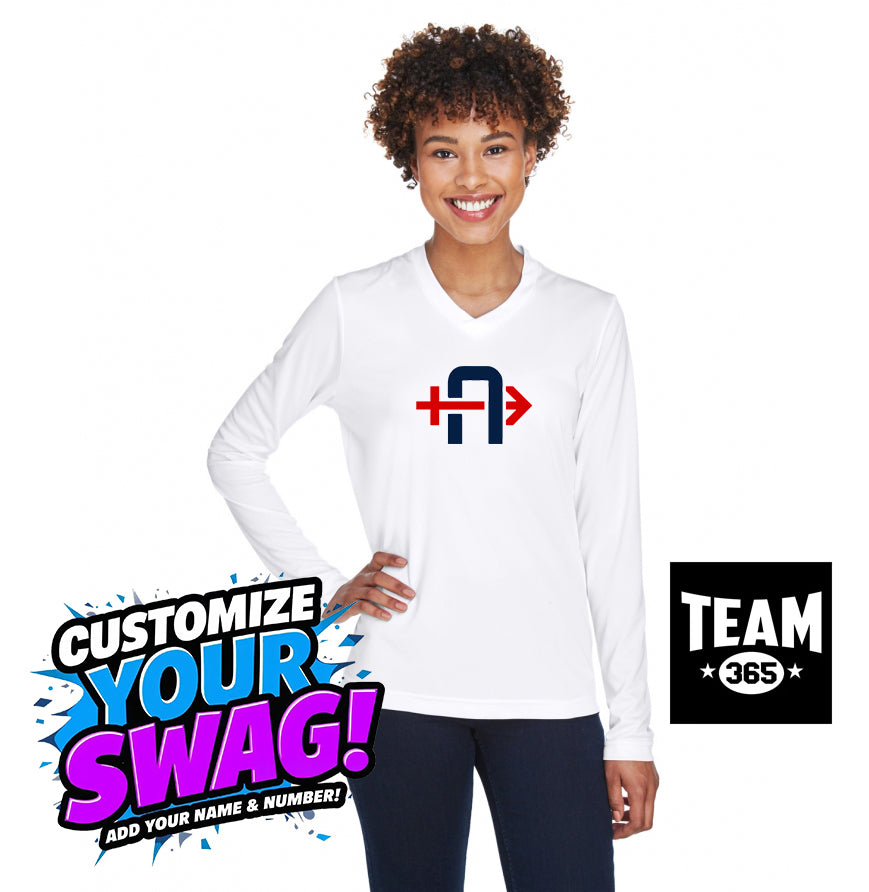 Team 365 TT11WL Women's Zone Performance Long-Sleeve T-Shirt - Arrows Baseball