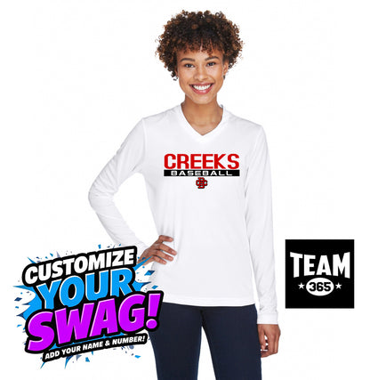 Team 365 TT11WL Women's Zone Performance Long-Sleeve T-Shirt - Creeks Baseball Club - CBC