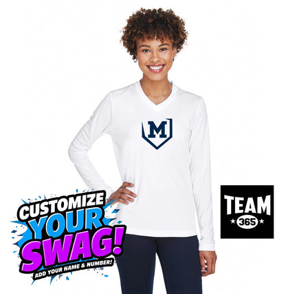 Team 365 TT11WL Women's Zone Performance Long-Sleeve T-Shirt - Midland Bandits Baseball