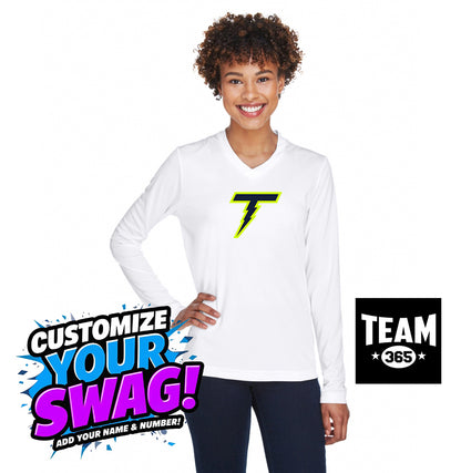 Team 365 TT11WL Women's Zone Performance Long-Sleeve T-Shirt - Ponte Vedra Thunder Baseball