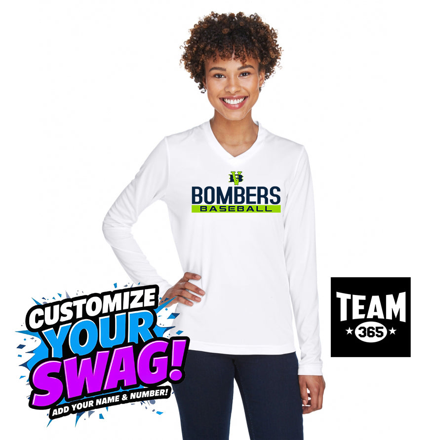 Team 365 TT11WL Women's Zone Performance Long-Sleeve T-Shirt - VB Bombers Baseball