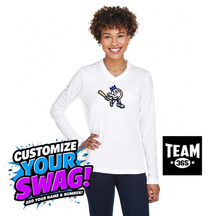 Team 365 TT11WL Women's Zone Performance Long-Sleeve T-Shirt - JCB Diamond Kings Baseball