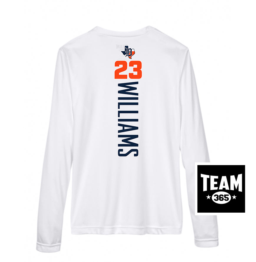 Team 365 TT11WL Women's Zone Performance Long-Sleeve T-Shirt - Dallas Tigers Baseball