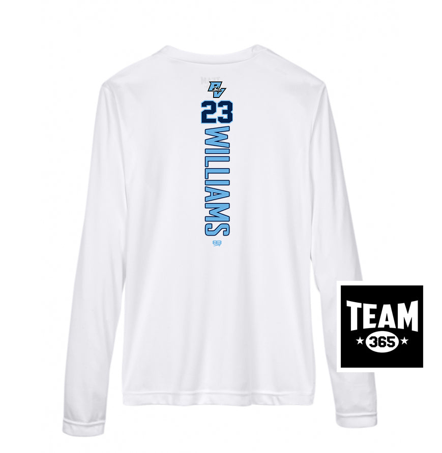 Team 365 TT11WL Women's Zone Performance Long-Sleeve T-Shirt - PVAA Sharks Baseball