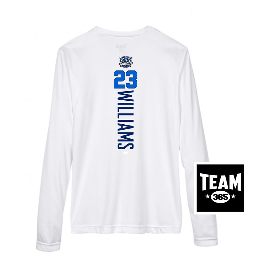 Team 365 TT11WL Women's Zone Performance Long-Sleeve T-Shirt - LBK Outlaws Baseball