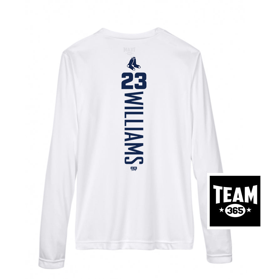 Team 365 TT11WL Women's Zone Performance Long-Sleeve T-Shirt - Blue Sox Baseball