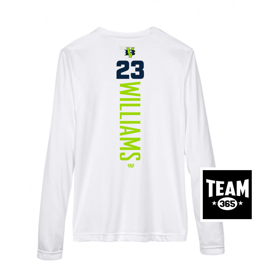 Team 365 TT11WL Women's Zone Performance Long-Sleeve T-Shirt - VB Bombers Baseball