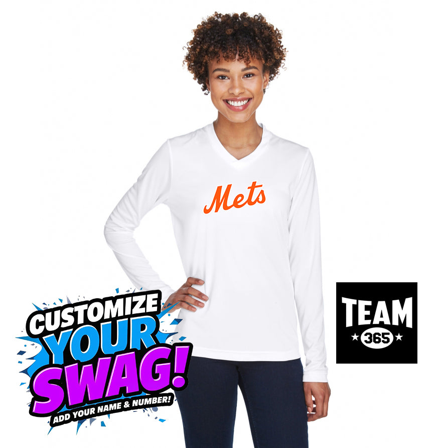 Team 365 TT11WL Women's Zone Performance Long-Sleeve T-Shirt - Florida Mets Baseball
