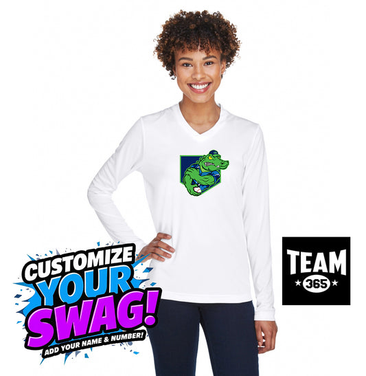 Team 365 TT11WL Women's Zone Performance Long-Sleeve T-Shirt - OBP Swamp Kings