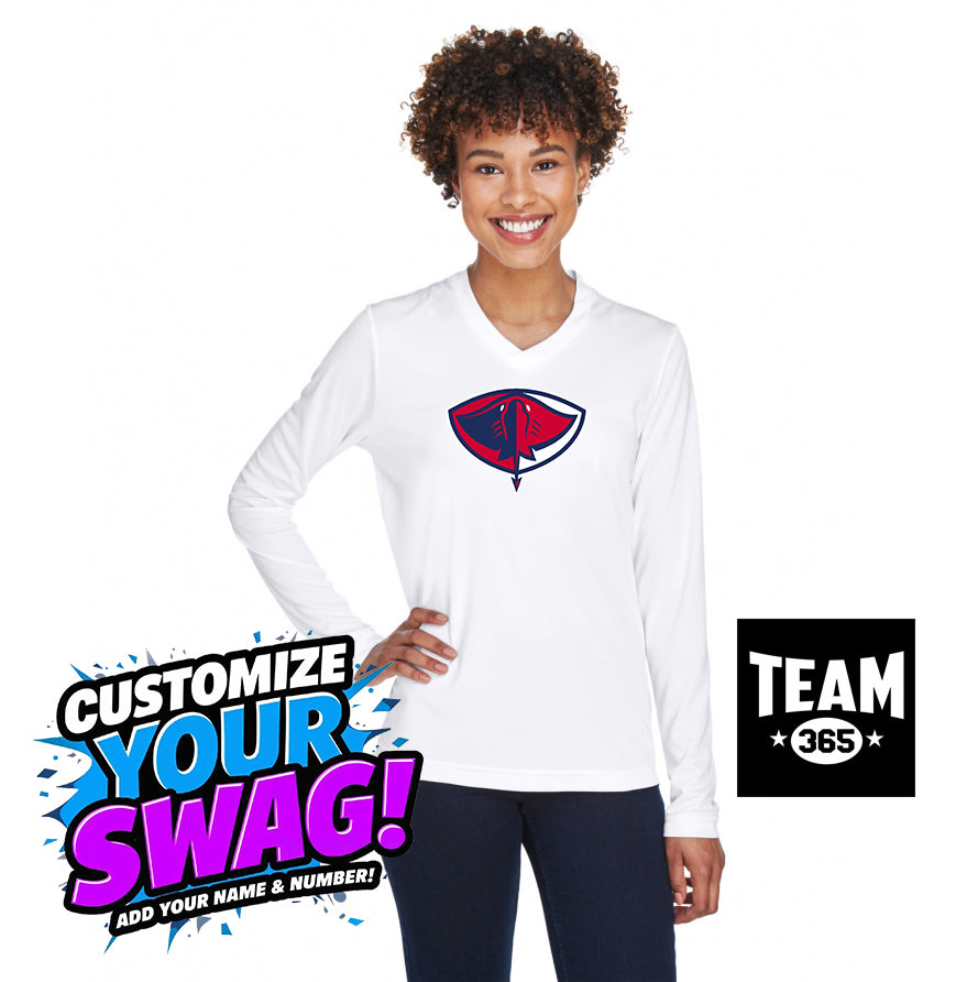 Team 365 TT11WL Women's Zone Performance Long-Sleeve T-Shirt - Pasco Stingers Baseball