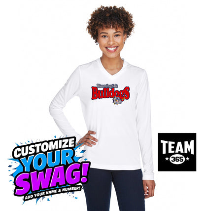 Team 365 TT11WL Women's Zone Performance Long-Sleeve T-Shirt - Bloomingdale Bulldogs Baseball