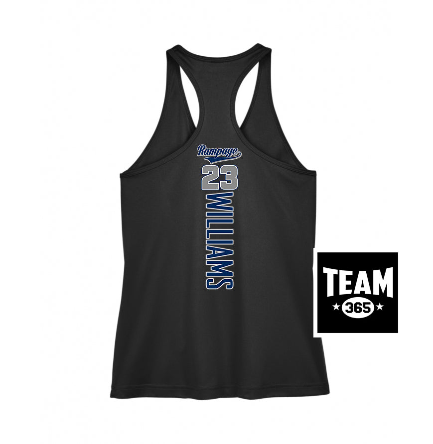 Team 365 TT11WRC Women's Zone Performance Racerback Tank - Mississippi Rampage
