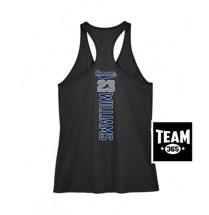 Team 365 TT11WRC Women's Zone Performance Racerback Tank - Mississippi Rampage