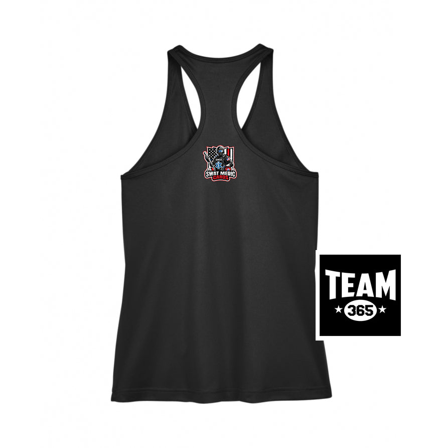 Team 365 TT11WRC Women's Zone Performance Racerback Tank - Swat Medic Cards