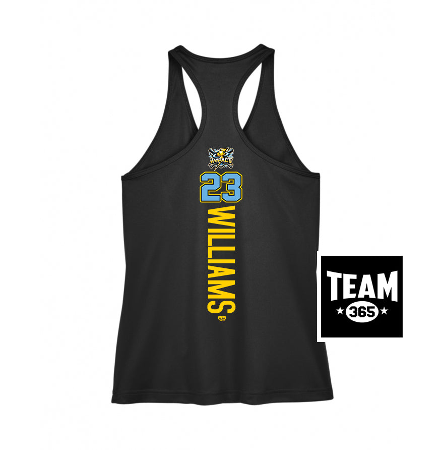 Team 365 TT11WRC Women's Zone Performance Racerback Tank - Impact Softball - Massachusetts