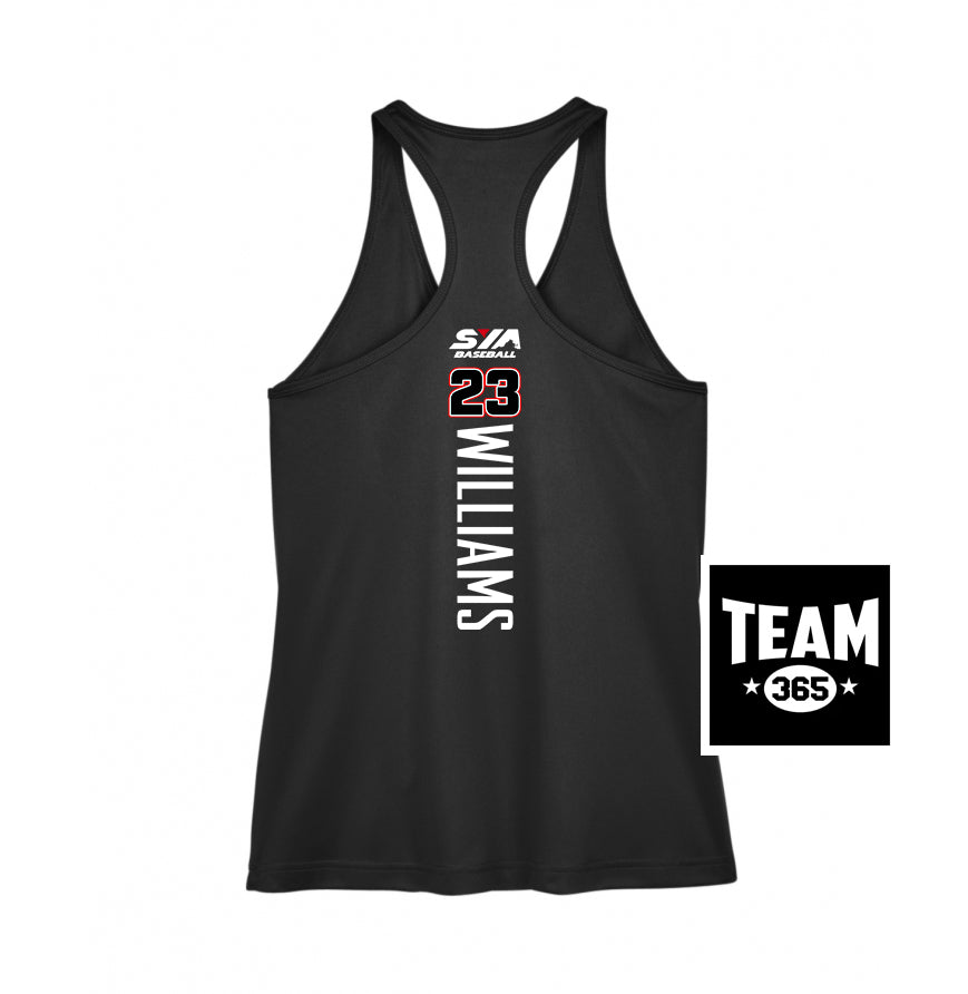 Team 365 TT11WRC Women's Zone Performance Racerback Tank - SYA Baseball