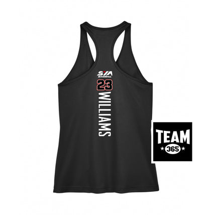 Team 365 TT11WRC Women's Zone Performance Racerback Tank - SYA Baseball