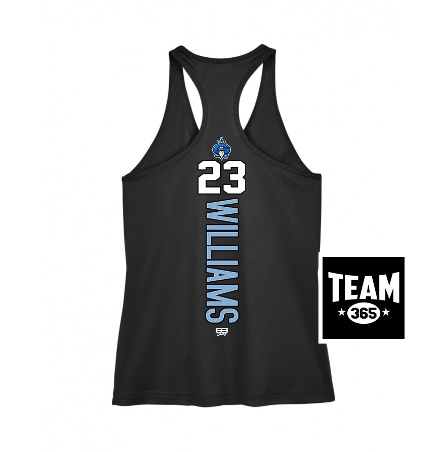 Team 365 TT11WRC Women's Zone Performance Racerback Tank - Georgia Titans Elite Baseball