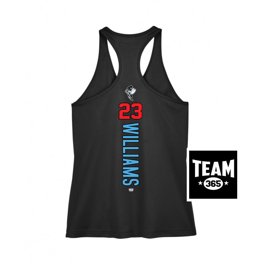 Team 365 TT11WRC Women's Zone Performance Racerback Tank - NBC Gnats Baseball