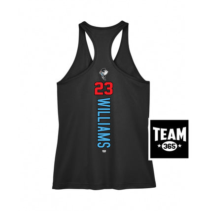 Team 365 TT11WRC Women's Zone Performance Racerback Tank - NBC Gnats Baseball