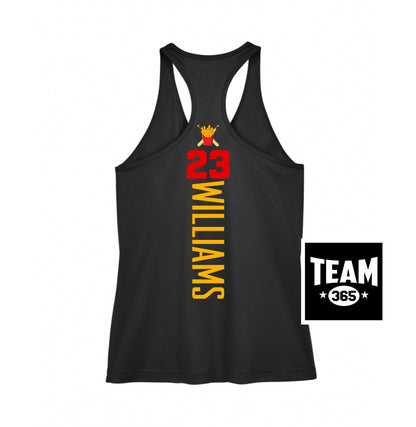 Team 365 TT11WRC Women's Zone Performance Racerback Tank - Team Rally Fries Baseball