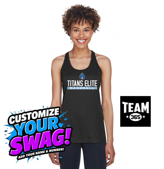 Team 365 TT11WRC Women's Zone Performance Racerback Tank - Georgia Titans Elite Baseball