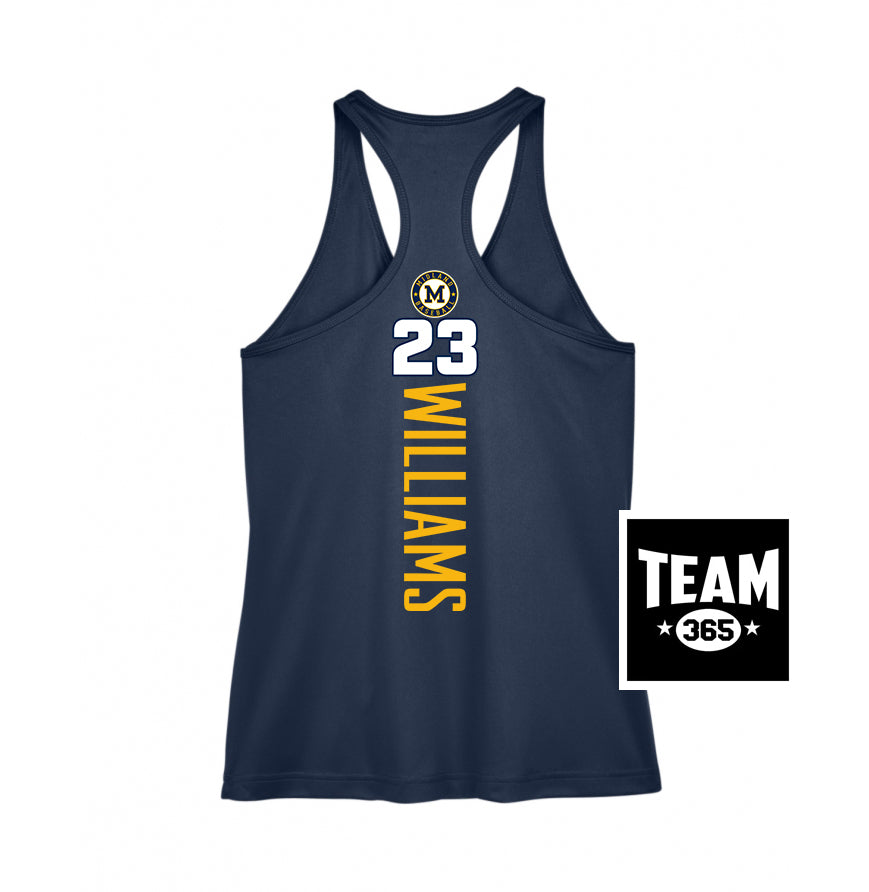 Team 365 TT11WRC Women's Zone Performance Racerback Tank - Midland Baseball