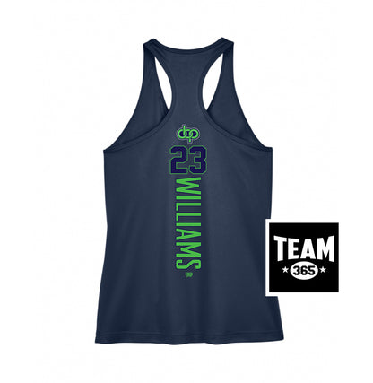Team 365 TT11WRC Women's Zone Performance Racerback Tank - OBP Gorilla Kings