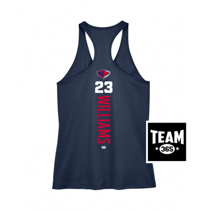 Team 365 TT11WRC Women's Zone Performance Racerback Tank - Pasco Stingers Baseball