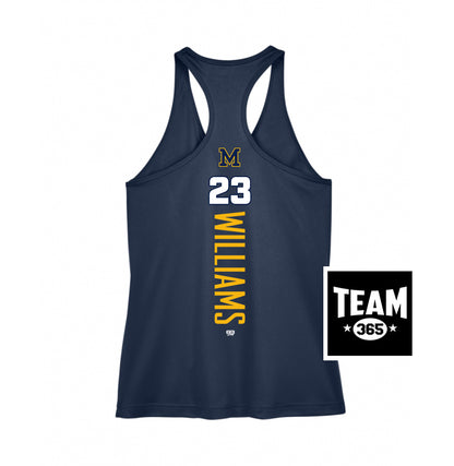 Team 365 TT11WRC Women's Zone Performance Racerback Tank - Midland Baseball