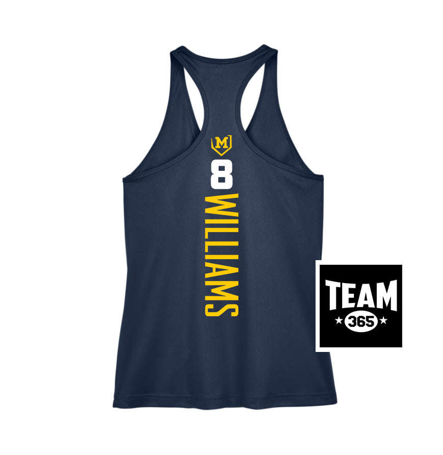 Team 365 TT11WRC Women's Zone Performance Racerback Tank - Midland Bandits Baseball