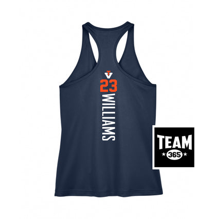 Team 365 TT11WRC Women's Zone Performance Racerback Tank - Team Virginia Baseball