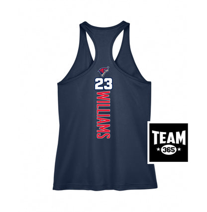 Team 365 TT11WRC Women's Zone Performance Racerback Tank - MSA Redtails Baseball