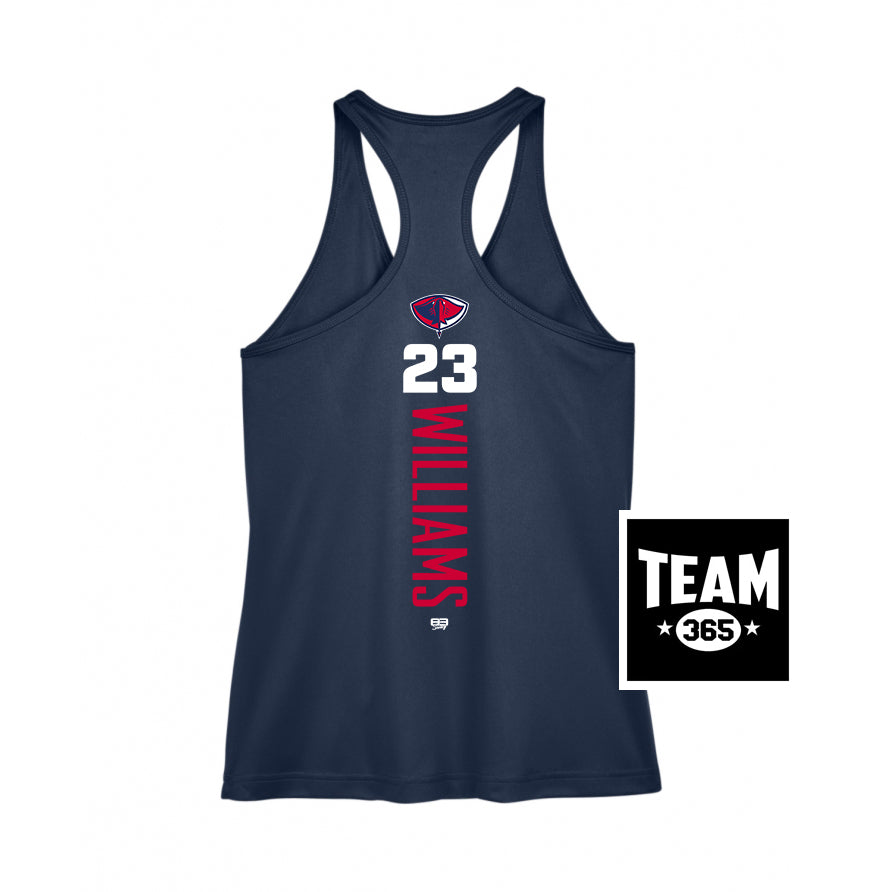 Team 365 TT11WRC Women's Zone Performance Racerback Tank - Pasco Stingers Baseball