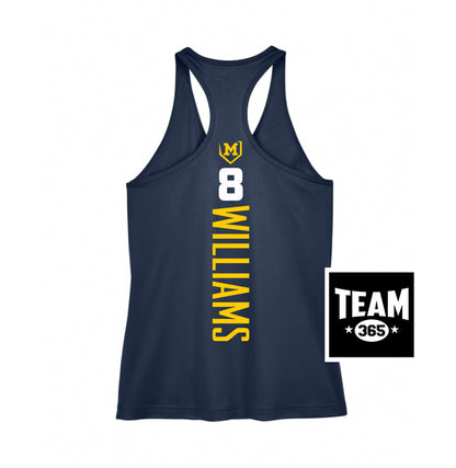 Team 365 TT11WRC Women's Zone Performance Racerback Tank - Midland Bandits Baseball