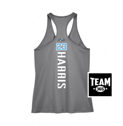 Team 365 TT11WRC Women's Zone Performance Racerback Tank - Lightning Premier Softball