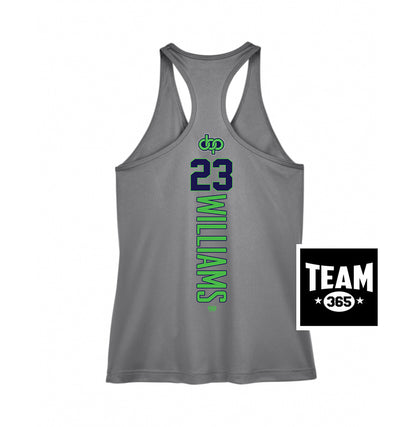 Team 365 TT11WRC Women's Zone Performance Racerback Tank - OBP Land Sharks