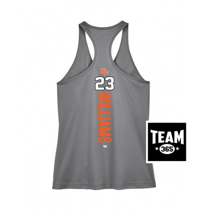 Team 365 TT11WRC Women's Zone Performance Racerback Tank - FCF Flight Baseball