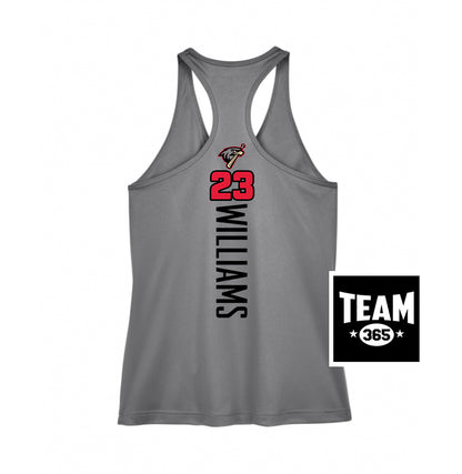 Team 365 TT11WRC Women's Zone Performance Racerback Tank - MSA Redtails Baseball