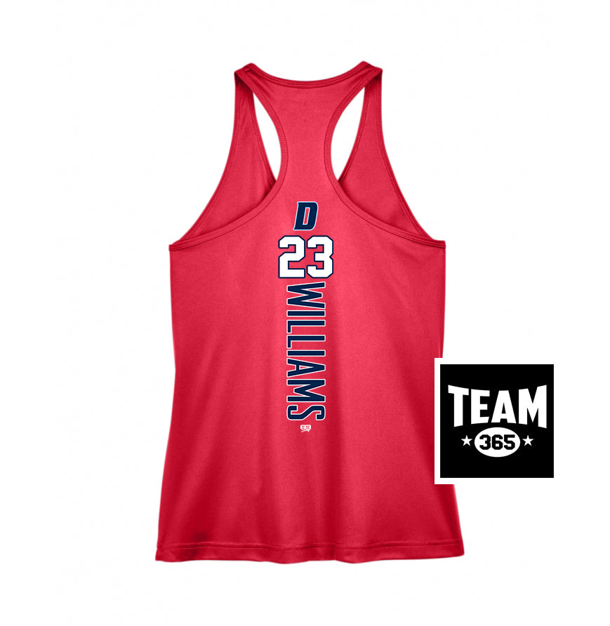 Team 365 TT11WRC Women's Zone Performance Racerback Tank - North Florida Dynasty