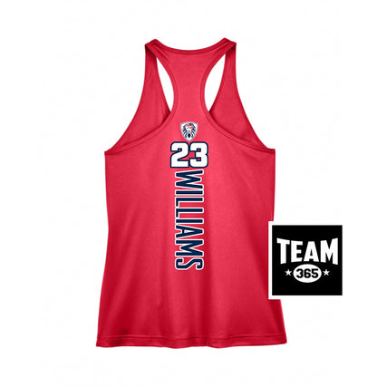 Team 365 TT11WRC Women's Zone Performance Racerback Tank - Orlando Lions Baseball