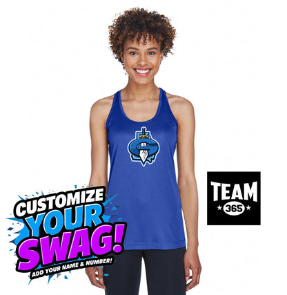 Team 365 TT11WRC Women's Zone Performance Racerback Tank - Georgia Titans Elite Baseball