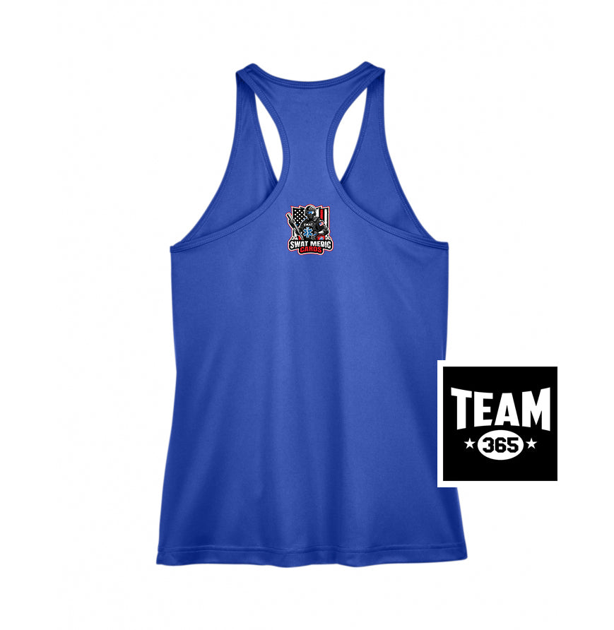 Team 365 TT11WRC Women's Zone Performance Racerback Tank - Swat Medic Cards