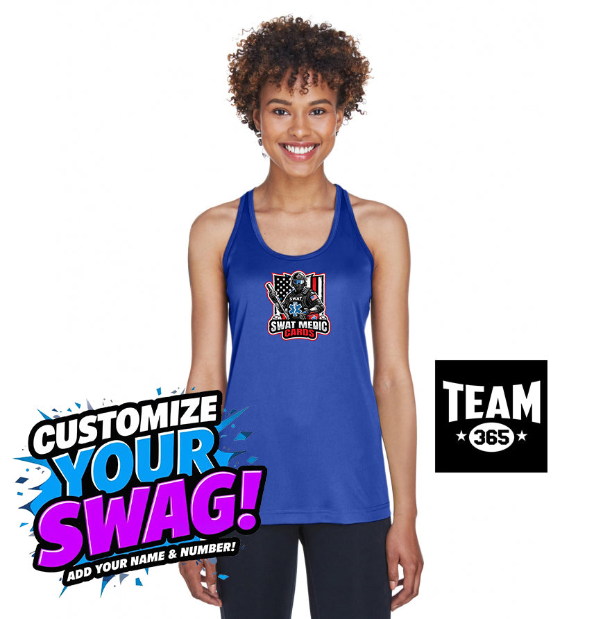 Team 365 TT11WRC Women's Zone Performance Racerback Tank - Swat Medic Cards